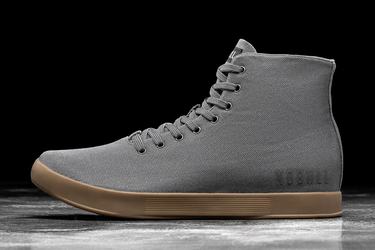 Nobull High-Top Canvas Women's Trainers Dark Grey | Australia (JW4275)